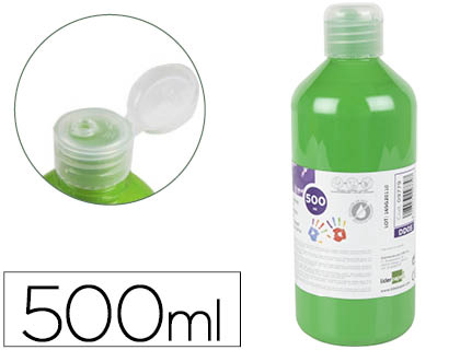 500ml. pintura de dedos Liderpapel verde